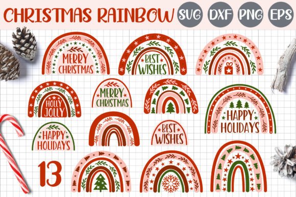 Boho Christmas Rainbow Clipart: Brand Review