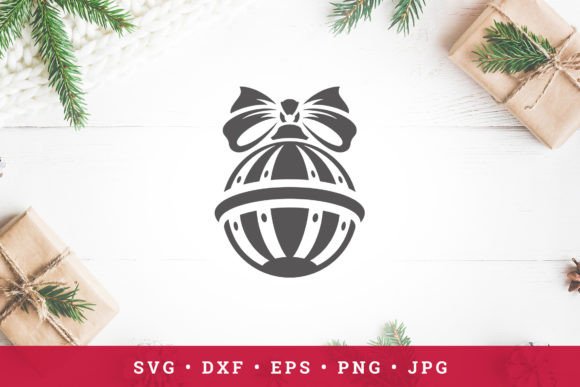 Christmas Bauble with Ribbons Illustrations Review