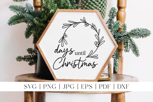 Christmas Day Countdown Vector Design & Illustrations