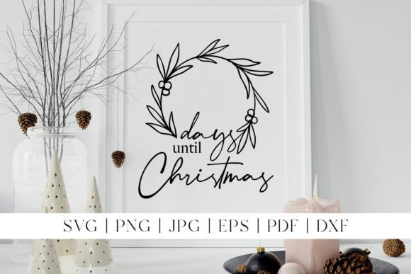 Christmas Day Countdown Wreath Design: Illustrations Review