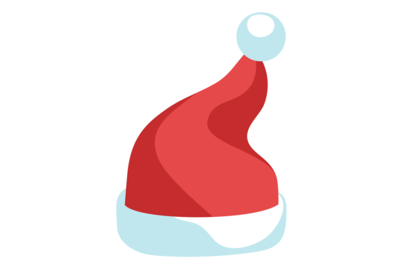 Christmas Elf Hat Icon: Winter Red Cap Illustrations