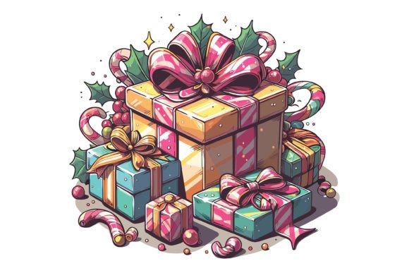 Christmas Gift Design: Festive Illustrations for Brands