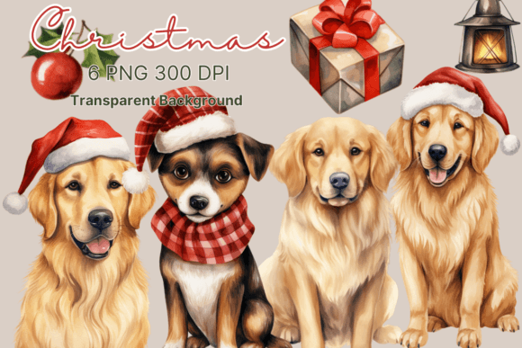 Cute Dog Christmas Watercolor Clipart: Designer Review