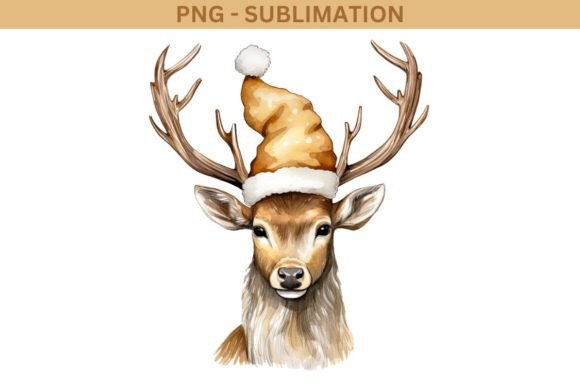 Gold Christmas Deer: Festive Illustrations Review