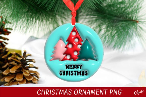 Review: 3D Puff Christmas Tree Ornament Sublimat Illustrations
