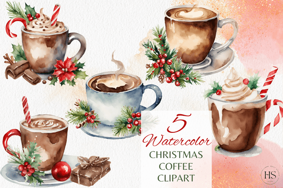 Review: 5 Watercolor Christmas Hot Chocolate Set