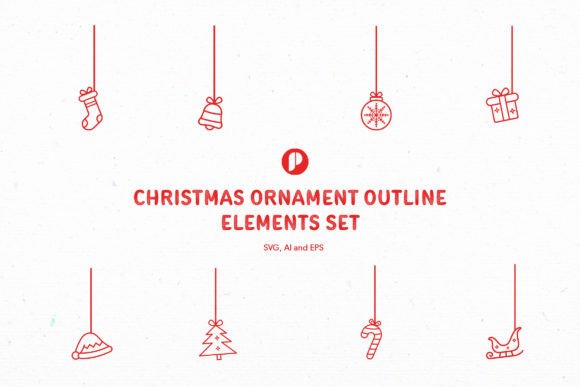 Review: Christmas Ornament Outline Elements Set