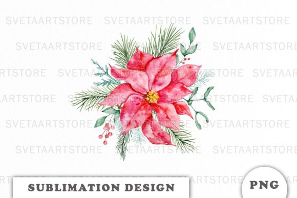 Reviewing Watercolor Christmas Bouquet Sublimation