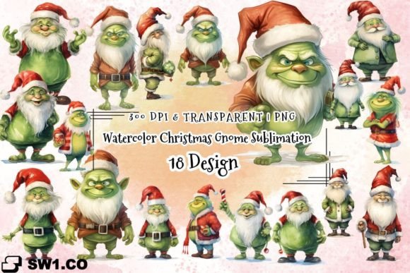 Reviewing Watercolor Christmas Gnome Sublimation