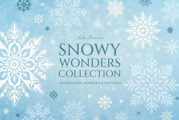 Snowflakes SVG Winter Christmas Vector Illustrations