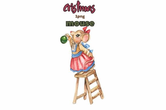 Watercolor Christmas Mice Illustrations Review