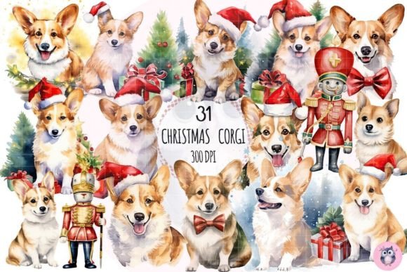 Watercolor Corgi Christmas Dog Clipart: Designer Review