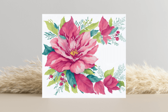 Watercolor Merry Christmas Template Illustrations